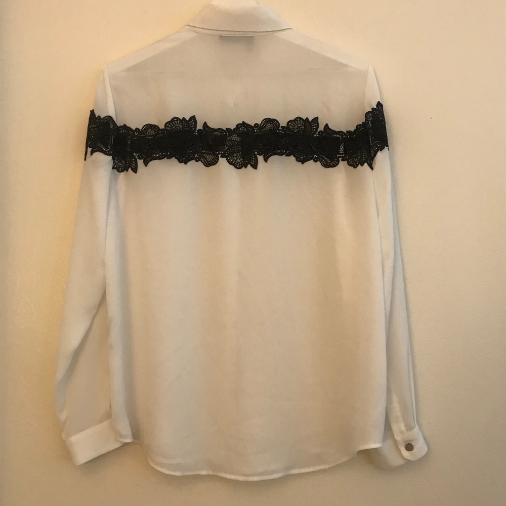 The Kooples buttoned down b/w - Picture 4 of 5